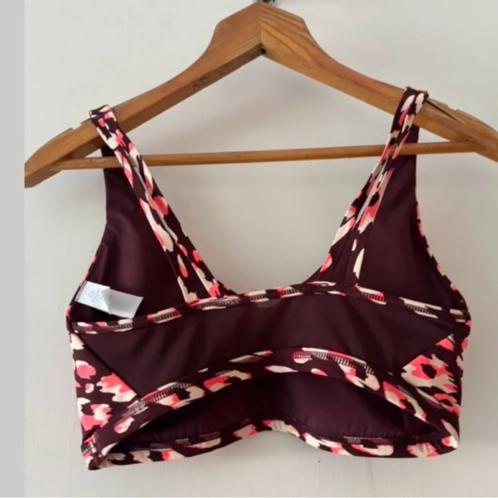 Aerie NWOT Leopard Print Sports Bra size L - Picture 3 of 5